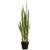 Emerald Plante Artificielle Sanseveria En Pot En Plastique 97 Cm
