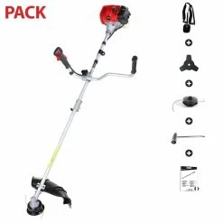 Débroussailleuse Thermique 52cc 2cv Harnais Double Lame 3 Dents Lea Le25517bp