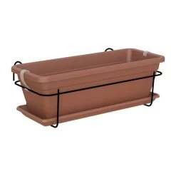 - Kit Balcon Jardiniere Venezia 50cm Terre Cuite 50 X 19,5 X H16,3 Cm - 1,14l